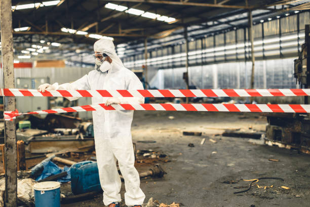 Professional Biohazard Cleanup technician working in Paris, KY